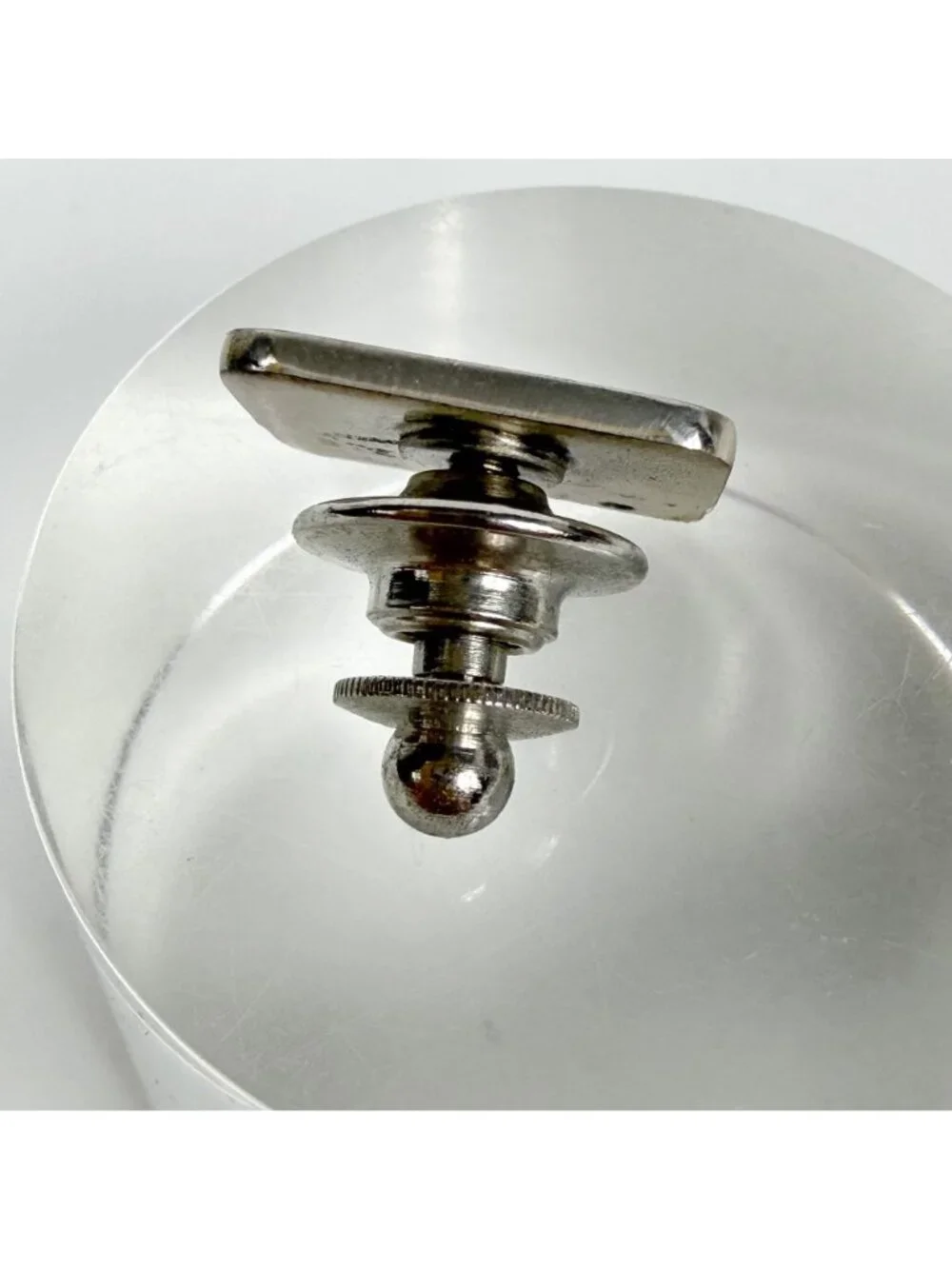Vtg BWP Burbank Water Power Sterling Silver Sapphire Employee Tie Tack Pinback